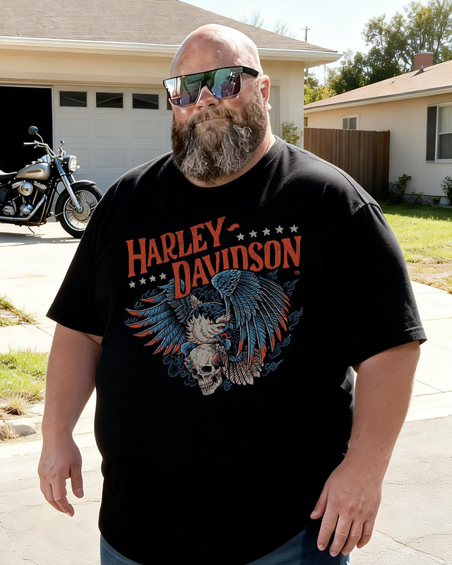 Men's Motorcycles Big & Tall Short Sleeve T-Shirt