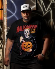 Men's Halloween Is My Shape Plus Size Short Sleeve T-Shirt