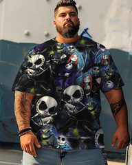 T-shirt et short grande taille pour homme Halloween NBC Large Jack,