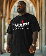 Horror Friends Men's Cotton Big & Tall T-shirt