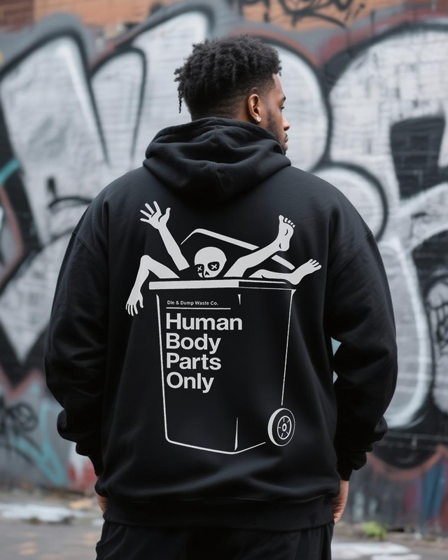 Human Body Parts Only Me Men's Big & Tall Hoodie