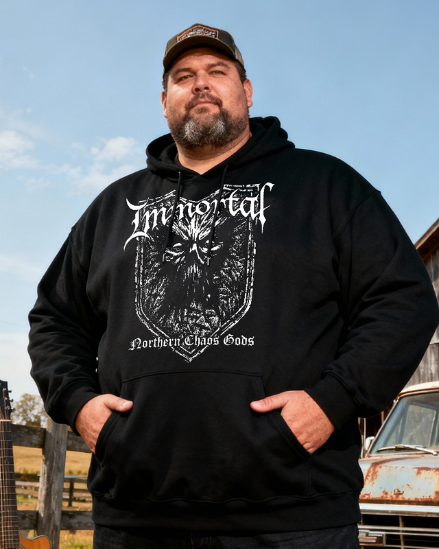 IMMORTAL Men's Cotton Big & Tall Hoodie