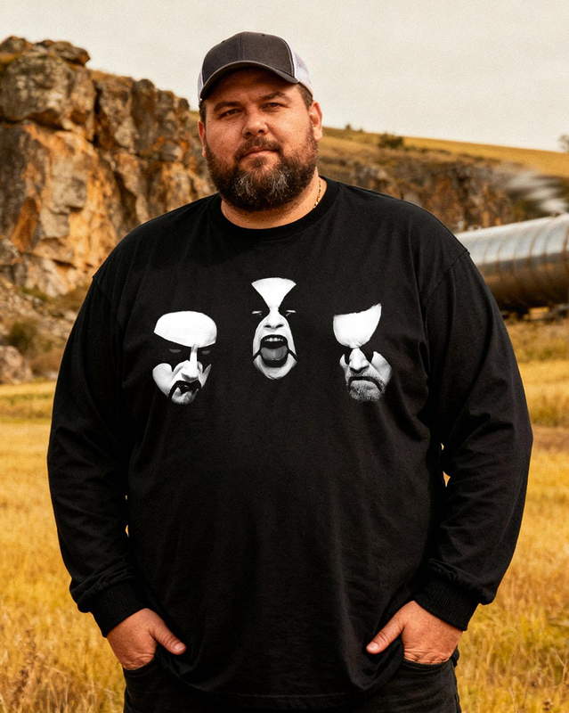 IMMORTAL Men's Big & Tall Long Sleeve Cotton T-Shirt