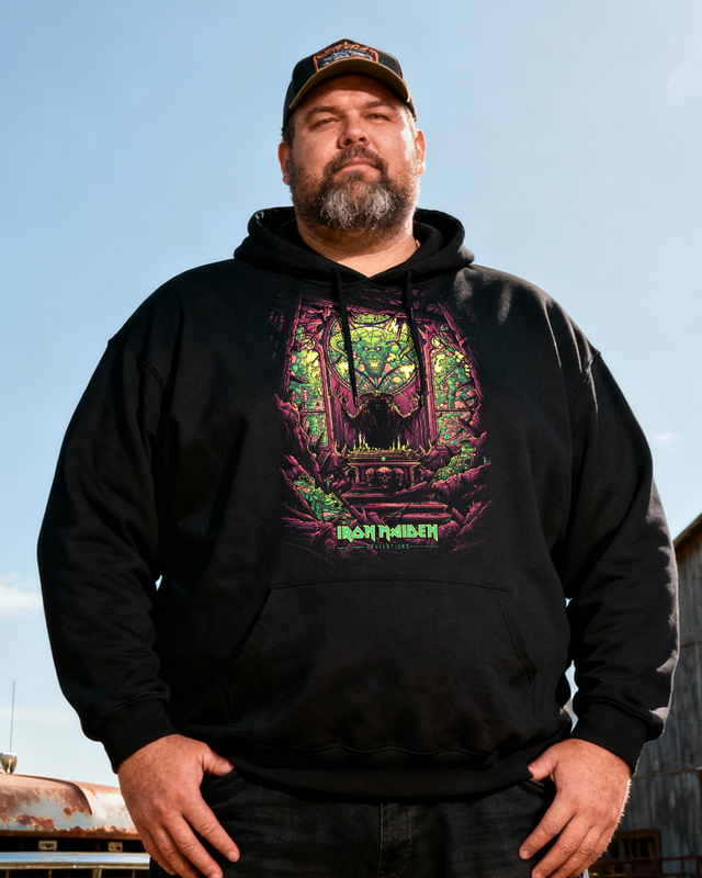 IRON MAIDEN Men's Cotton Big & Tall Hoodie