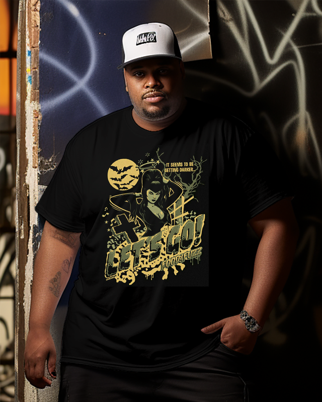 IT SEEMS TO BE GETTING DARKER Men's Cotton Big & Tall T-shirt