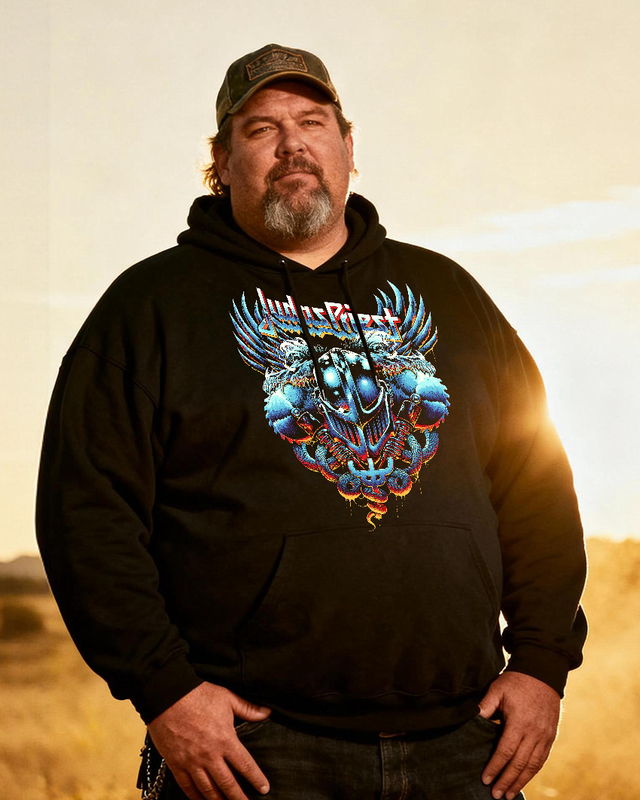 JUDAS PRIEST Men's Cotton Big & Tall Hoodie