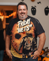 T-shirt grande taille pour homme Jason, vendredi 13