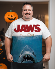 T-shirt grande taille pour homme Jaws