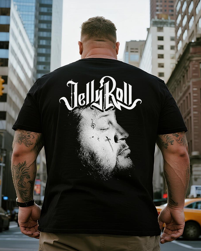 Men's Jelly Roll Big & Tall 100% Cotton T-Shirt