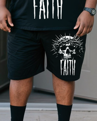 Jesus Men's Plus Size T-Shirt & Shorts Set