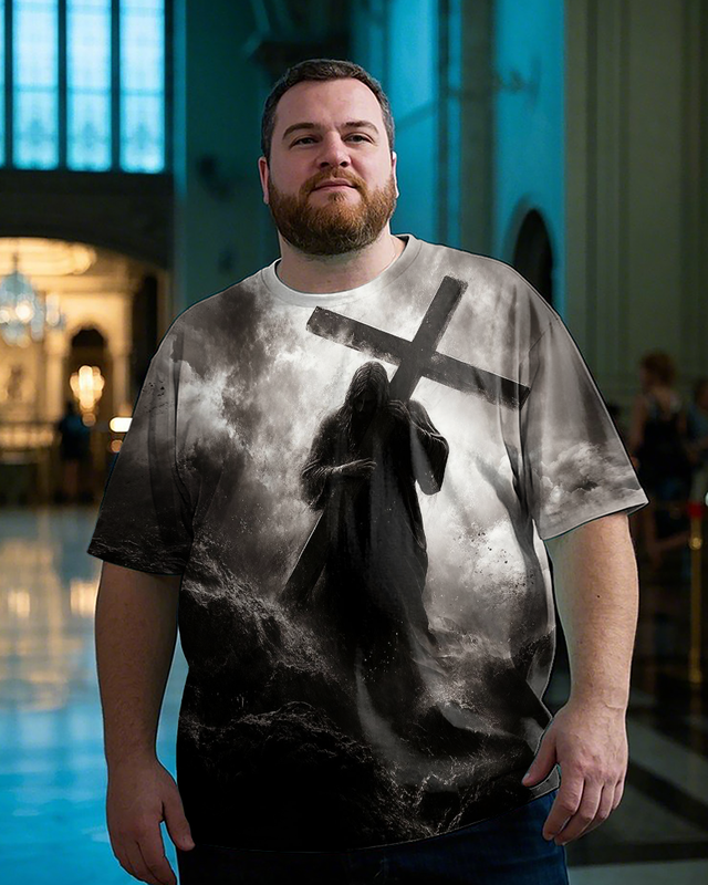 Jesus Men's Plus Size Short Sleeve T-Shirt