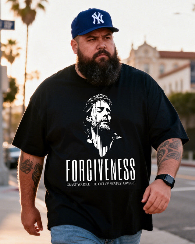 Jesus Forgiveness Men's Plus Size Short Sleeve T-Shirt