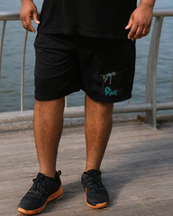 Just Rick It Men's Plus Size T-Shirt & Shorts Suit