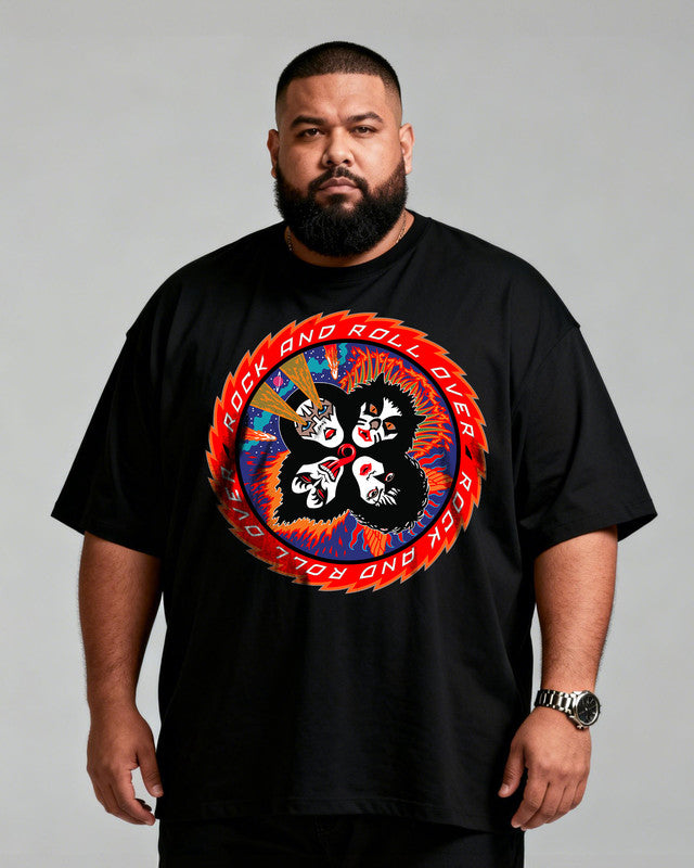 KISS ARMY Men's Music Big & Tall 100% Cotton T-Shirt