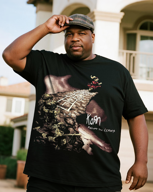 KORN Follow The Leader Men's Big & Tall Short Sleeve T-Shirt