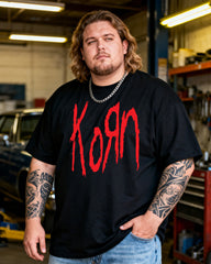 KORN Men's Music Big & Tall 100% Cotton T-Shirt