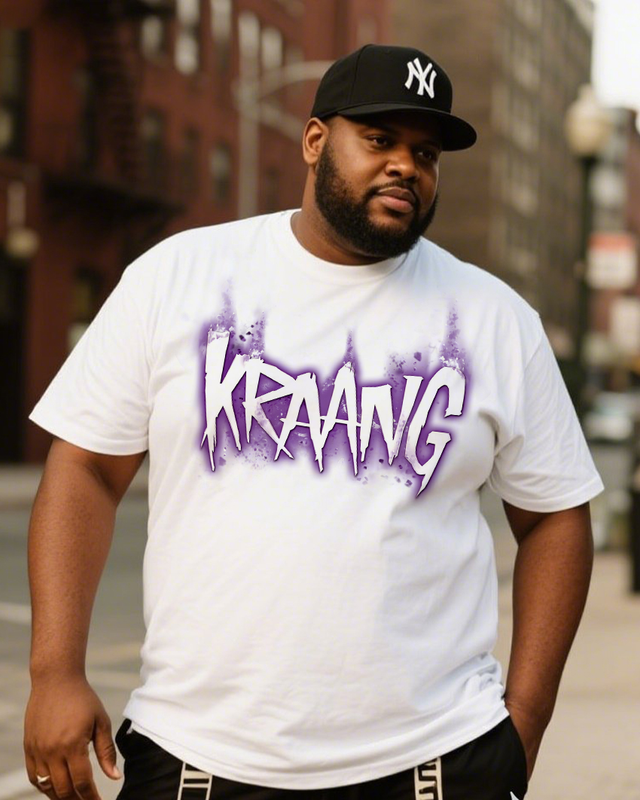 KRAANG Men's 100% Cotton Big & Tall T-Shirt