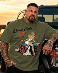Men's Keeping Liberty Lit Big & Tall Short Sleeve T-Shirt