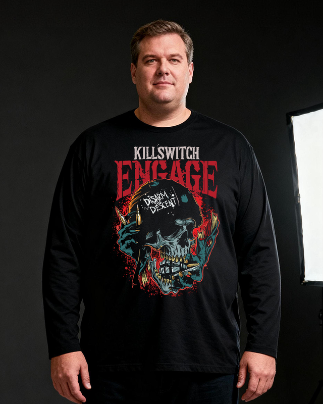 Killswitch Engage Men's Big & Tall Long Sleeve Cotton T-Shirt