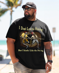 Kinda Like The Ho-ing Men's Plus Size Printed Short Sleeve T-Shirt