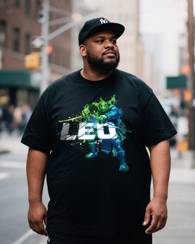 LEO Men's 100% Cotton Big & Tall T-Shirt