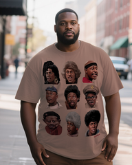 MARTIN-SHOW Men's Big & Tall Short Sleeve T-Shirt