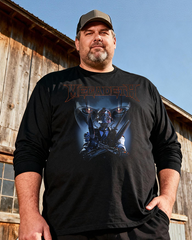 MEGADETH Men's Big & Tall Long Sleeve Cotton T-Shirt
