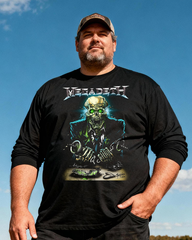 MEGADETH Men's Big & Tall Long Sleeve Cotton T-Shirt