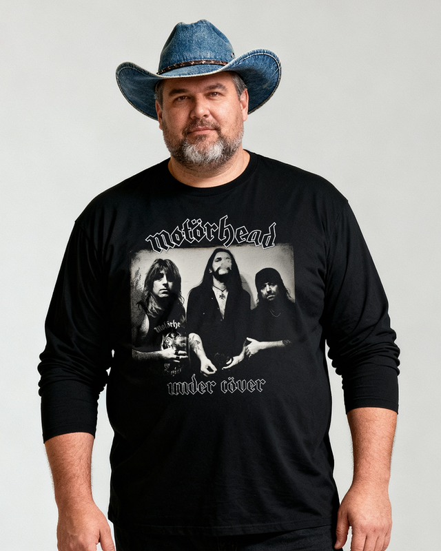 MOTORHEAD Men's Big & Tall Long Sleeve Cotton T-Shirt