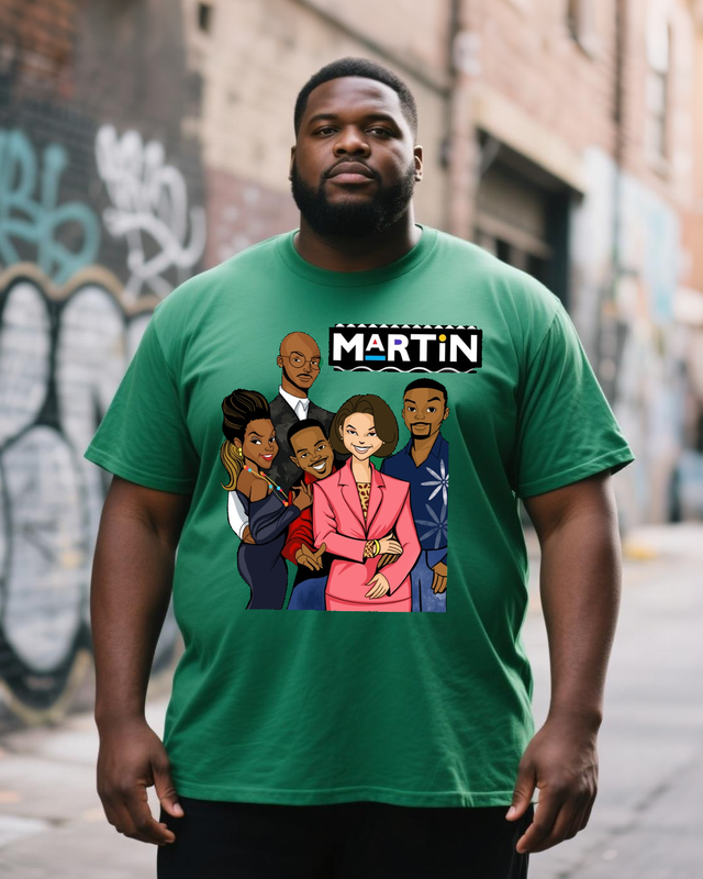 Martin-Cartoon-Design Men's Big & Tall Short Sleeve T-Shirt