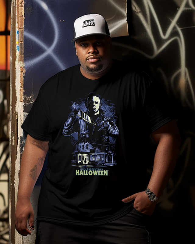 Michael Myers House Men's Cotton Big & Tall T-shirt