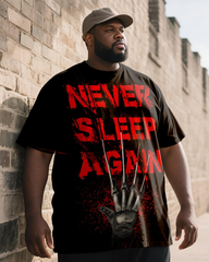 Never Sleep Again Men's Big & Tall Short Sleeve T-Shirt