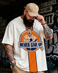 Men's Never give up Big & Tall Short Sleeve T-Shirt