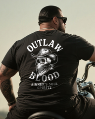 OUTLAW BLOOD Men's Big & Tall 100% Cotton T-Shirt