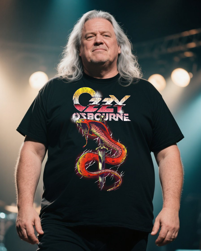 Ozzy Osbourne Men's Plus Size Short Sleeve T-Shirt