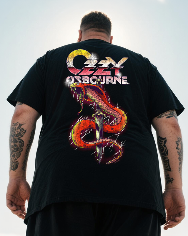 Men's OZZY OSBOURNE Big & Tall 100% Cotton T-Shirt