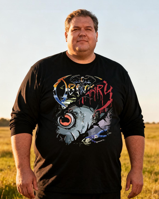 Obituary Men's Big & Tall Long Sleeve Cotton T-Shirt