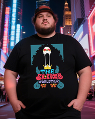 One Piece Official Soul King Brook World Tour Men's Big & Tall Cotton T-shirt