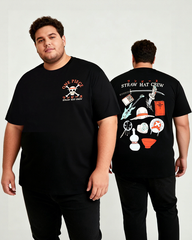 One Piece Straw Hat Crew Relics Men's Big & Tall Cotton T-shirt