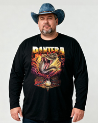 PANTERA Men's Big & Tall Long Sleeve Cotton T-Shirt