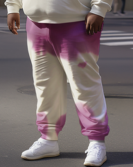 Men's Tie-dye Plus Size Hoodie&Pants