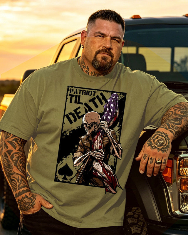 Men's Patriot Til Death Big & Tall Short Sleeve T-Shirt