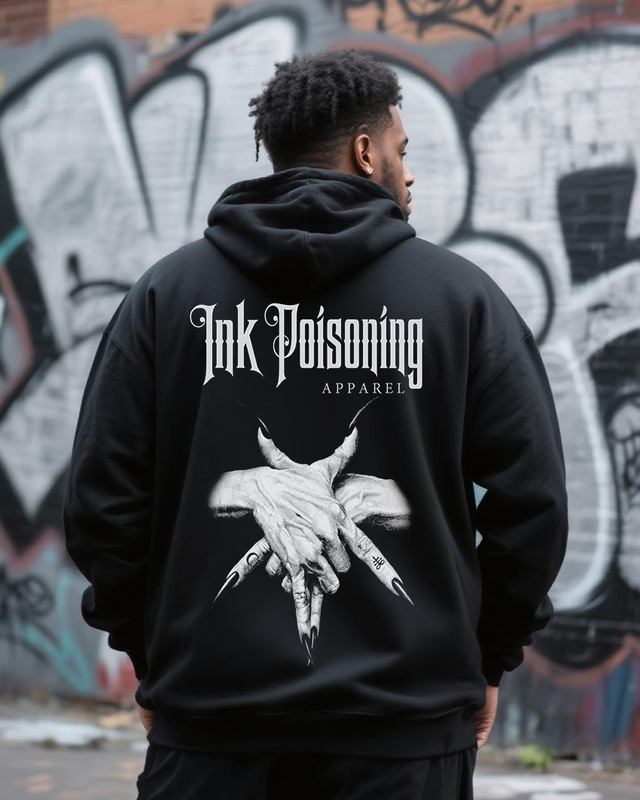 Pentagram Hands Me Men's Big & Tall Hoodie