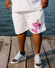 Martian Men's Plus Size T-Shirt & Shorts Suit