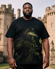 Plague Doctor Men's Plus Size Short Sleeve T-Shirt