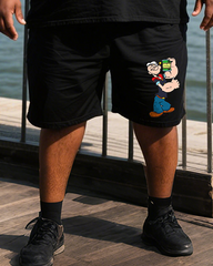 Popeye Men's Plus Size T-Shirt & Shorts Suit