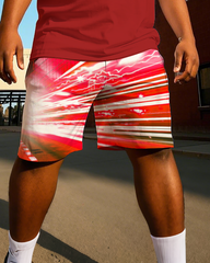 RAPH Men's Plus Size T-Shirt & Shorts Suit