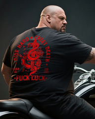 Ride Hard Cheat Death Men's Big & Tall 100% Cotton T-Shirt