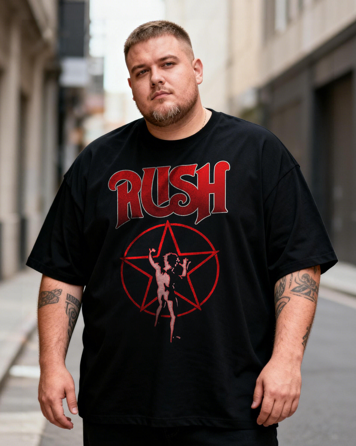 Rush Men's Plus Size Short Sleeve T-Shirt