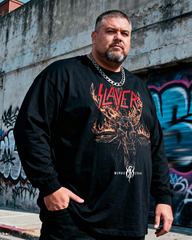 SLAYER Men's Big & Tall Long Sleeve Cotton T-Shirt